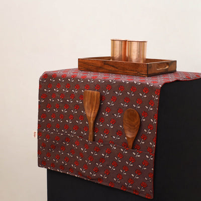 Handmade Fridge Top Cover with Multiple Pockets 134