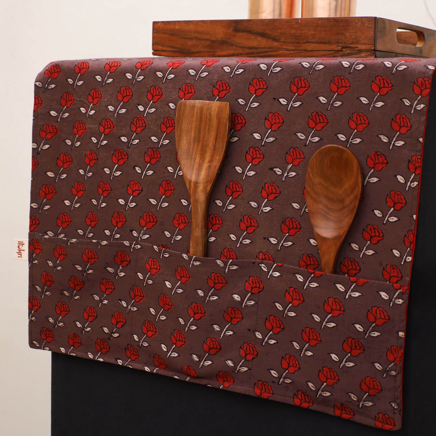 Handmade Fridge Top Cover with Multiple Pockets 134