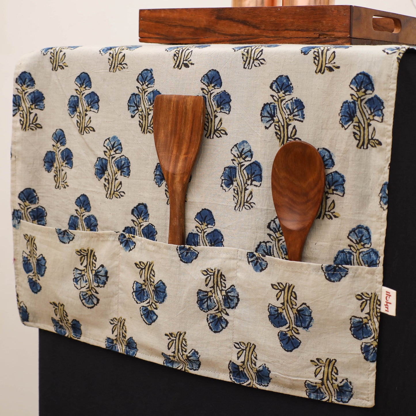 Handmade Fridge Top Cover with Multiple Pockets 137
