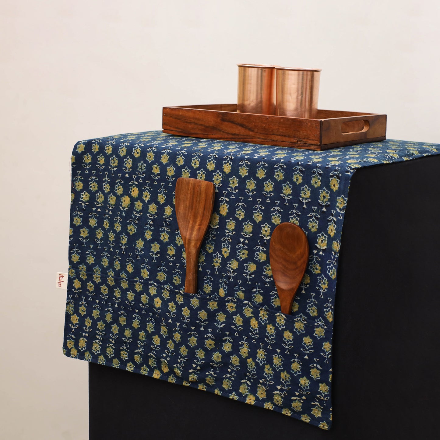 Handmade Fridge Top Cover with Multiple Pockets 139