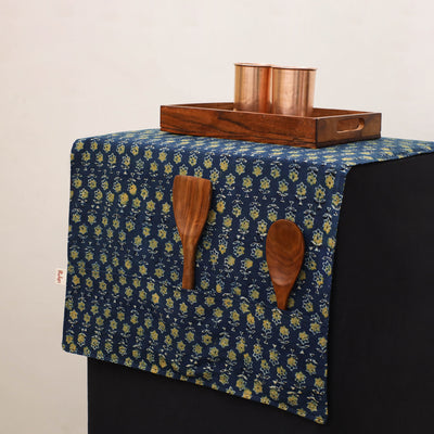 Handmade Fridge Top Cover with Multiple Pockets 139