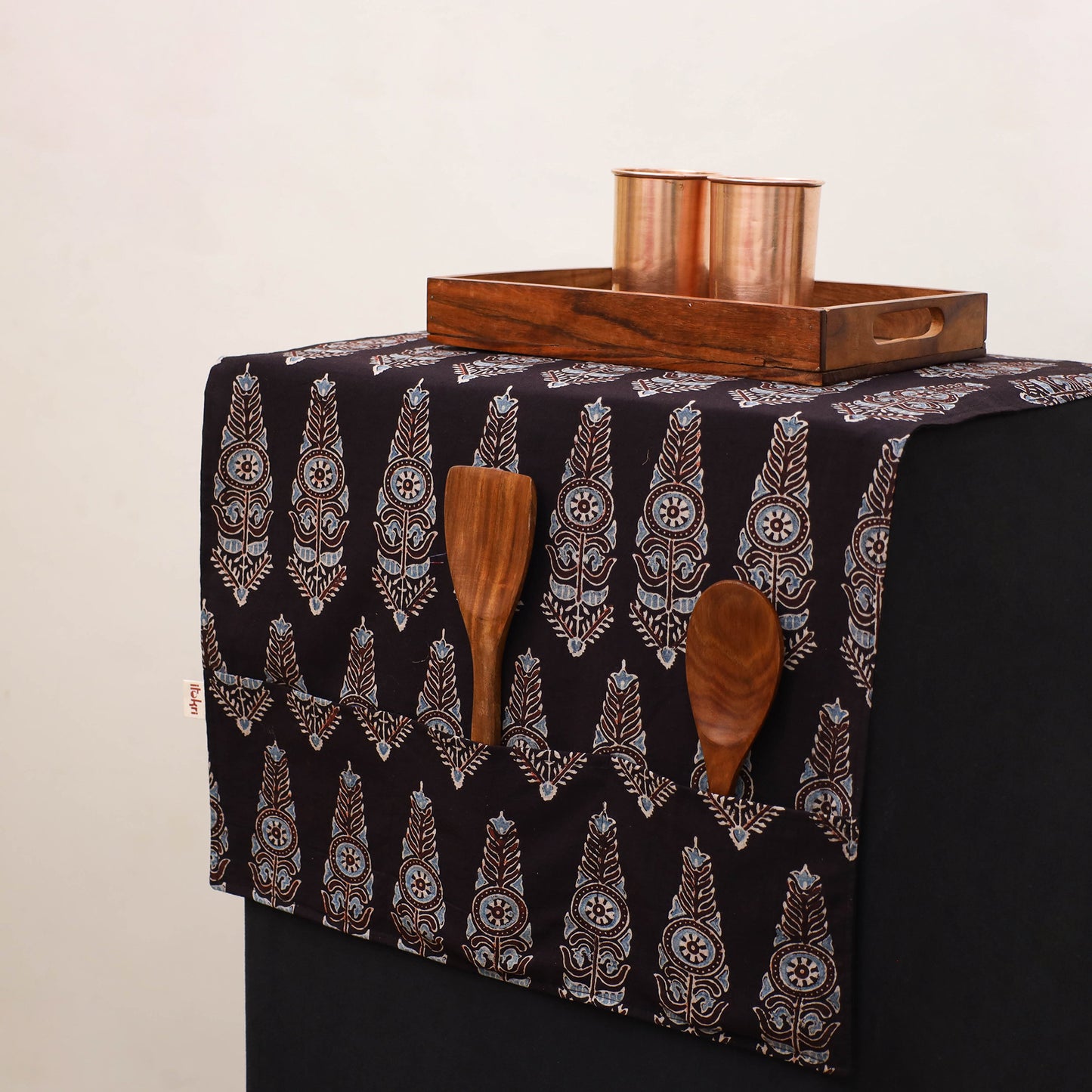 Handmade Fridge Top Cover with Multiple Pockets 141