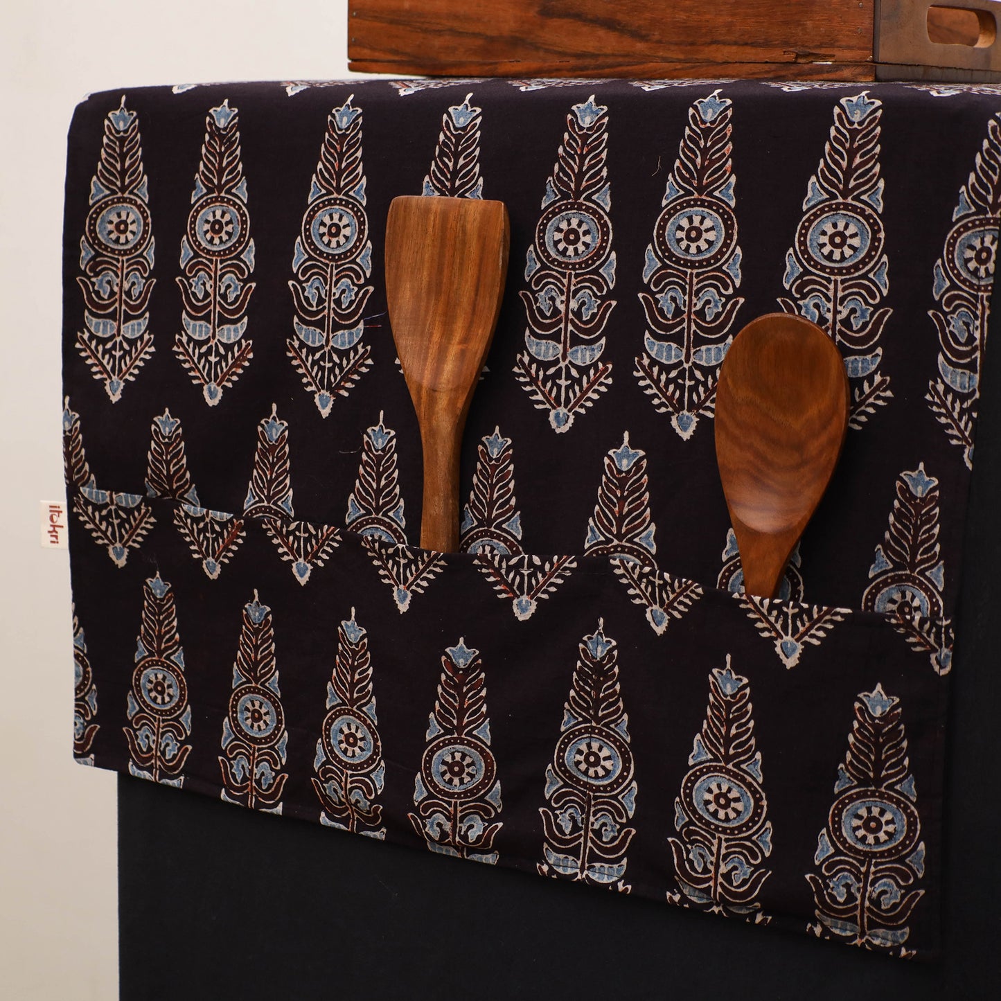 Handmade Fridge Top Cover with Multiple Pockets 141