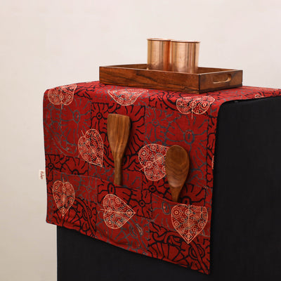Handmade Fridge Top Cover with Multiple Pockets 142