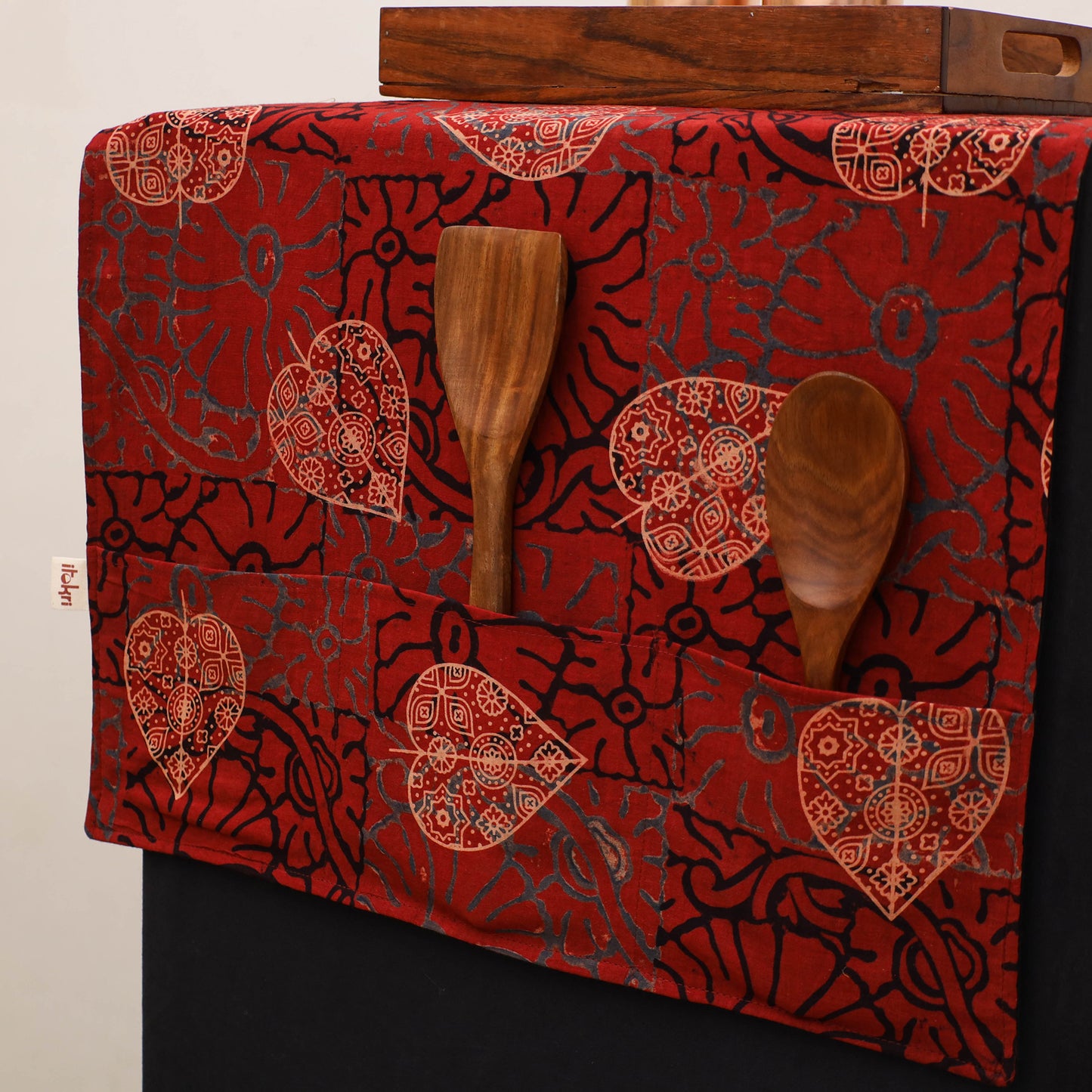 Handmade Fridge Top Cover with Multiple Pockets 142