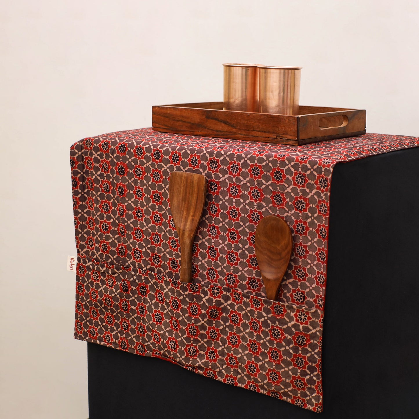 Handmade Fridge Top Cover with Multiple Pockets 143