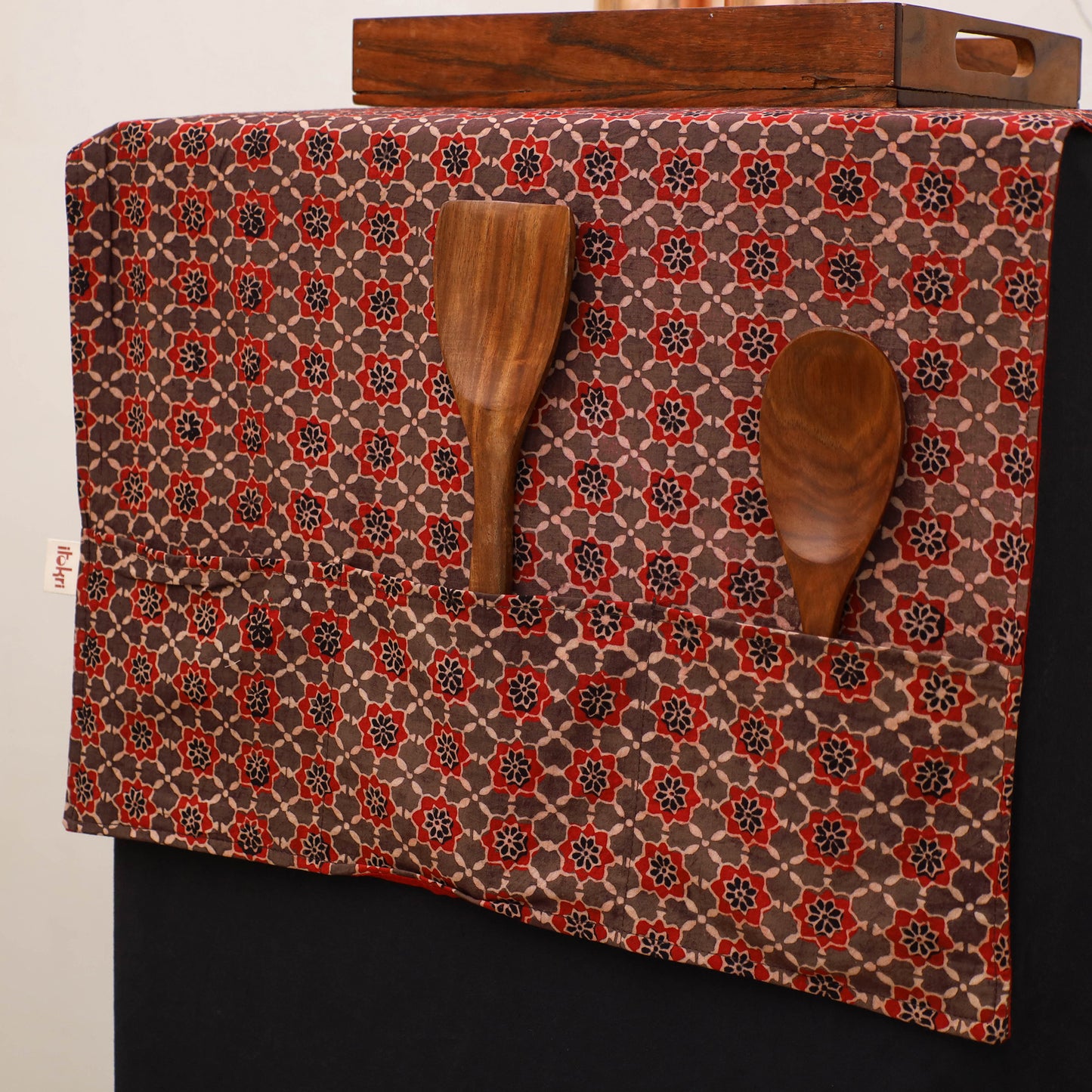 Handmade Fridge Top Cover with Multiple Pockets 143