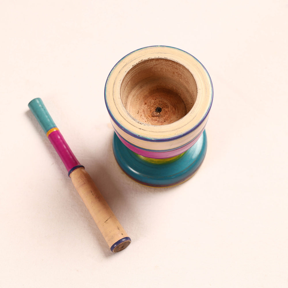  Wooden Mortar And Pestle
