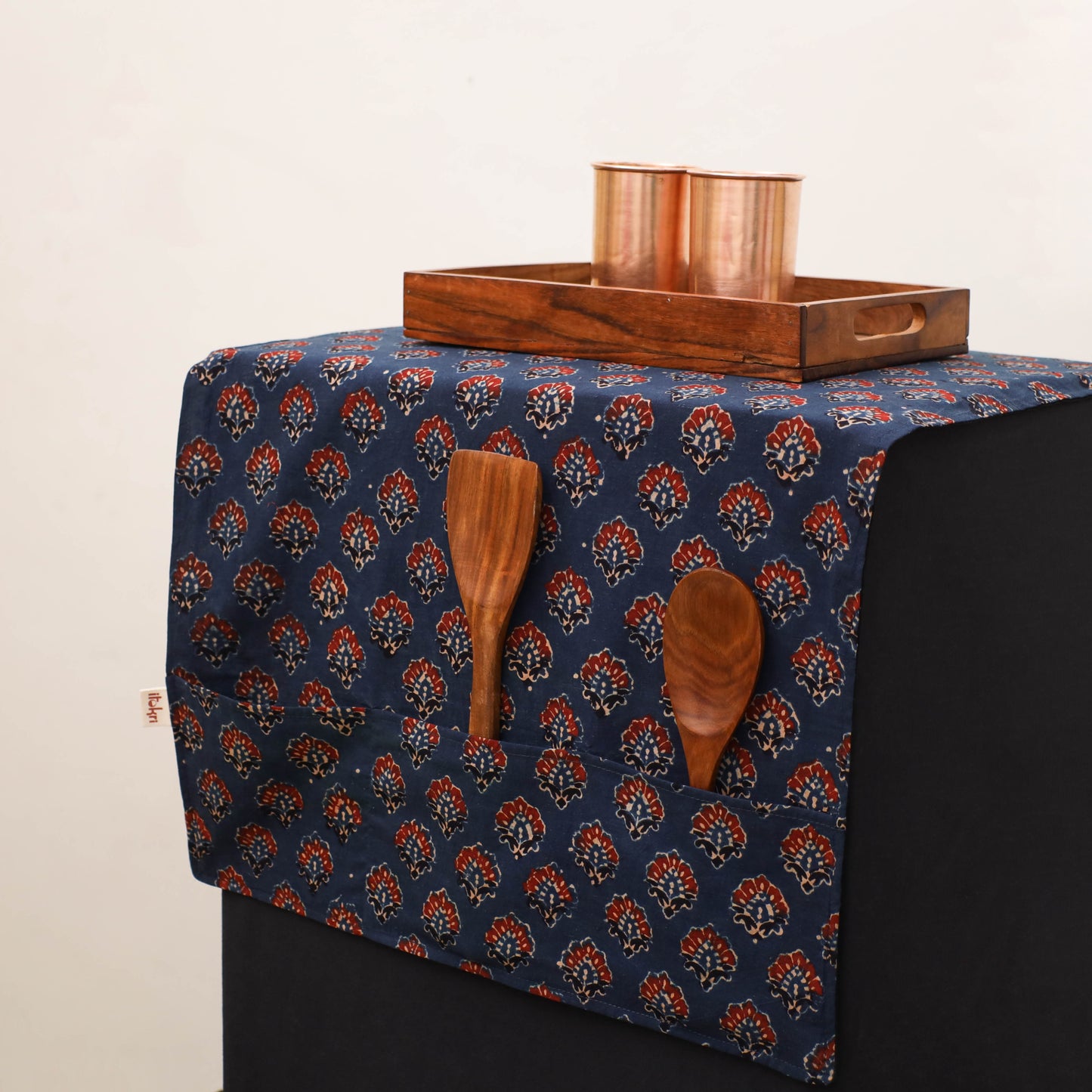 Handmade Fridge Top Cover with Multiple Pockets 146