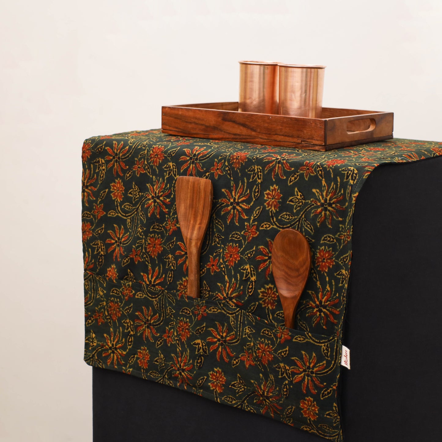 Handmade Fridge Top Cover with Multiple Pockets 147