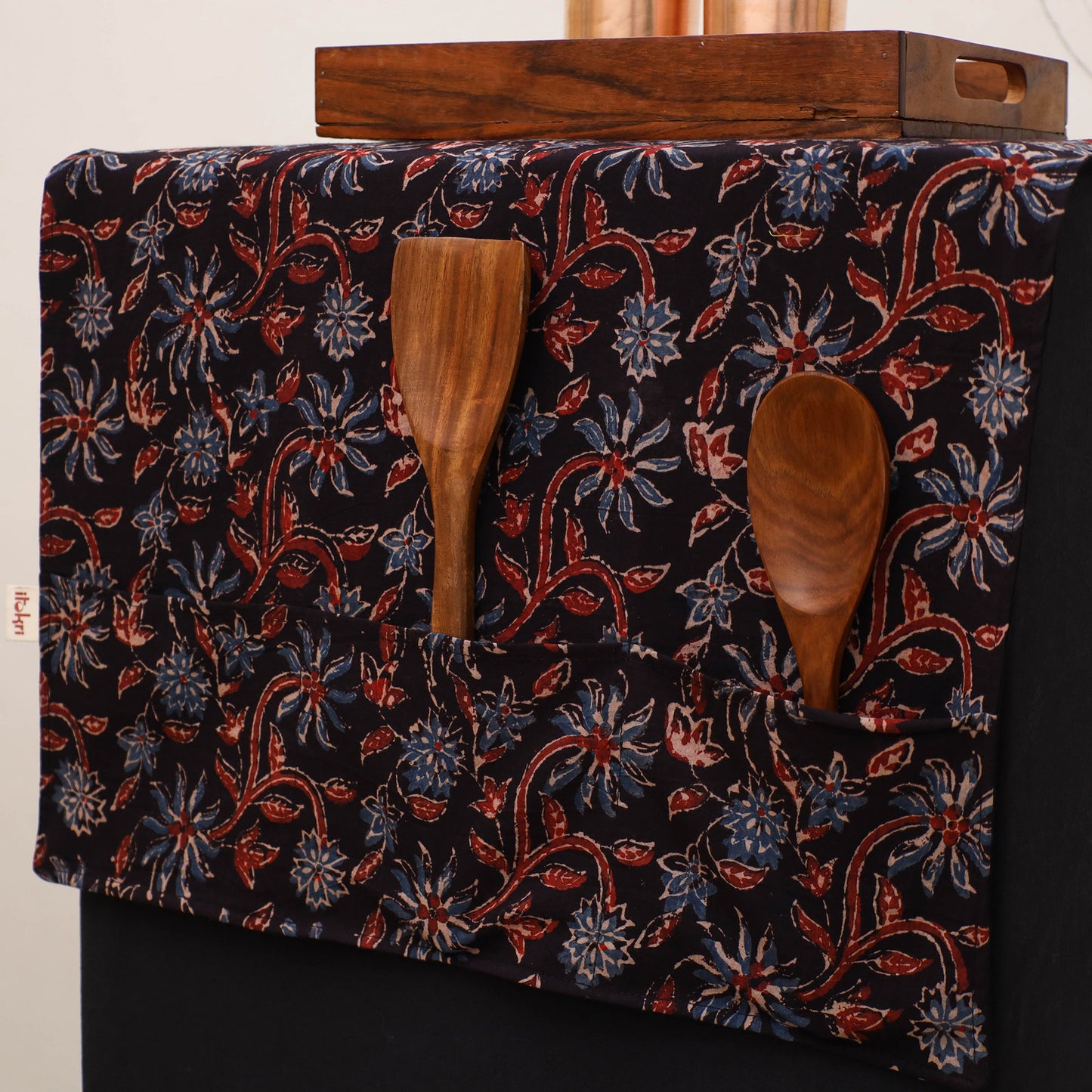 Handmade Fridge Top Cover with Multiple Pockets 150