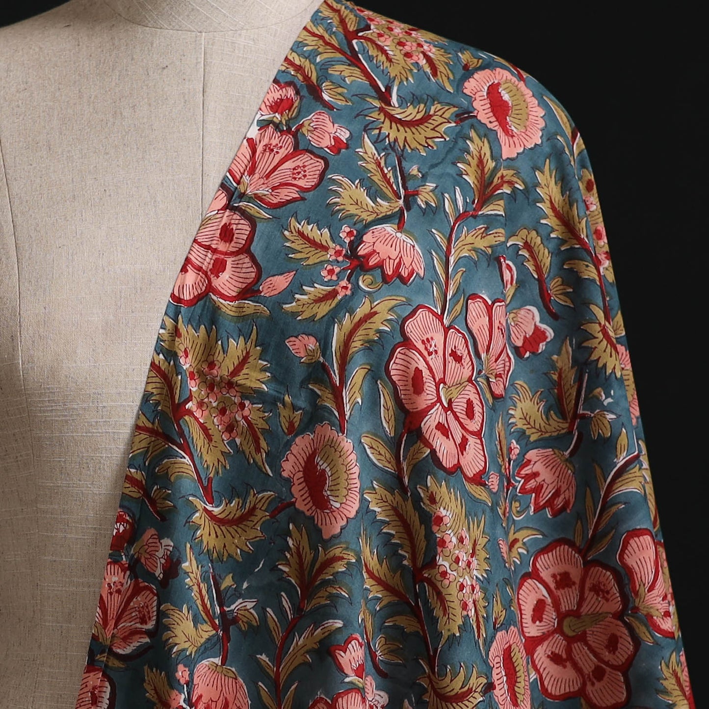 Sanganeri Hand Block Print Cotton Fabric 05