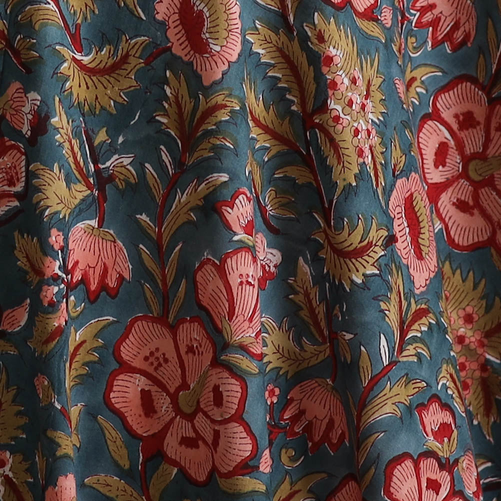 Sanganeri Hand Block Print Cotton Fabric 05