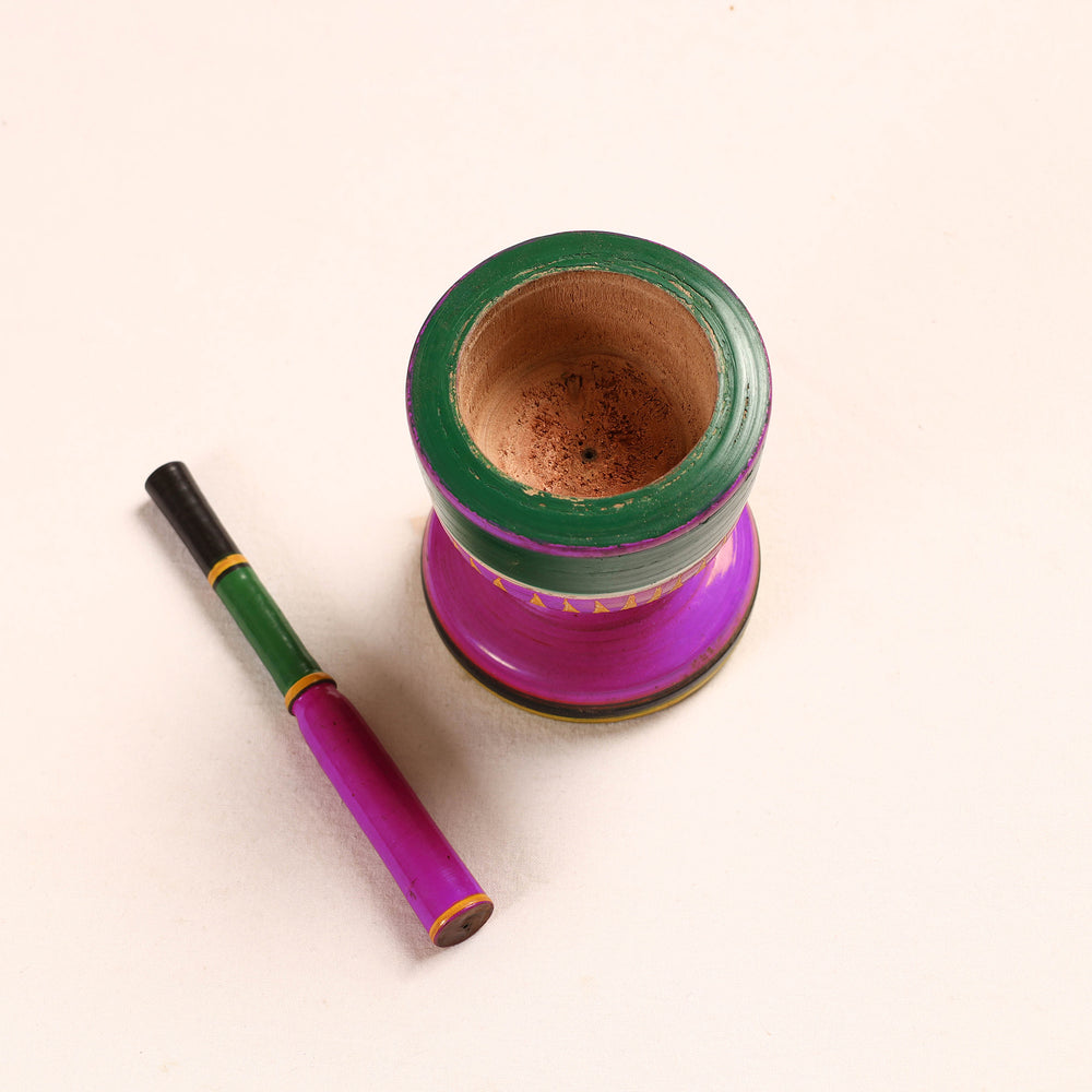  Wooden Mortar And Pestle
