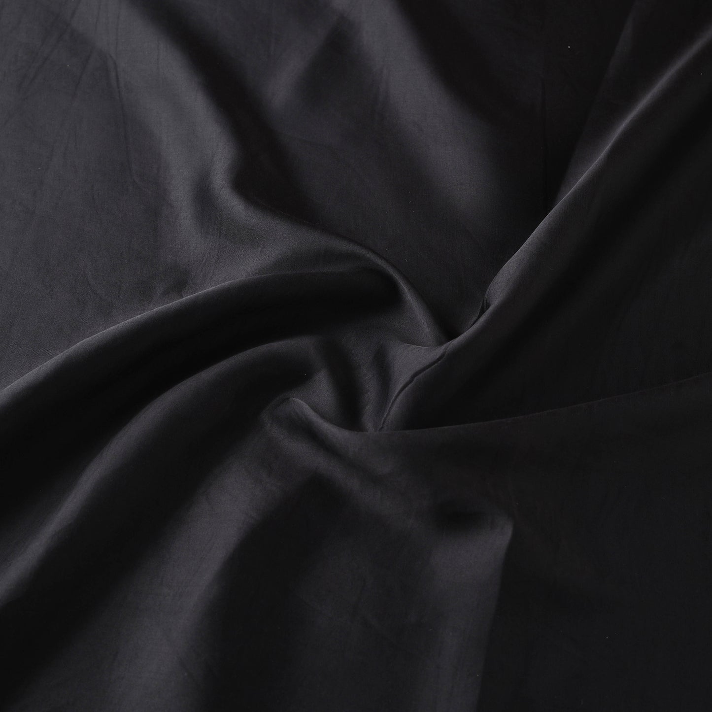 Black - Modal Silk Plain Fabric 06