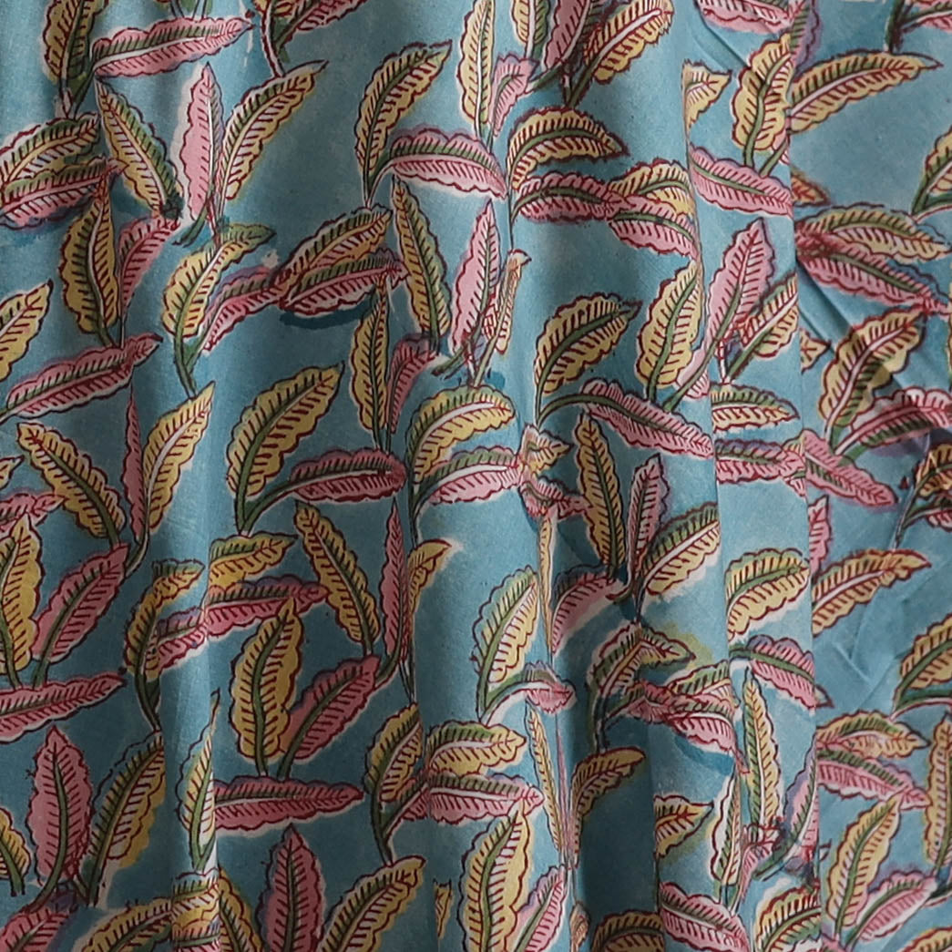 Sanganeri Hand Block Print Cotton Fabric 07