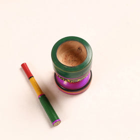  Handmade Lacquered Wooden Mortar & Pestle Set - Big 