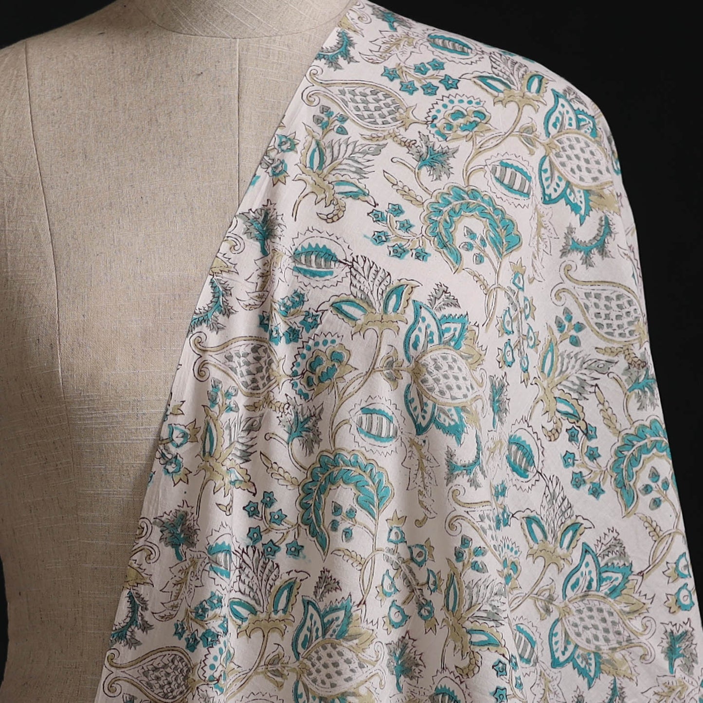 Sanganeri Hand Block Print Cotton Fabric 12