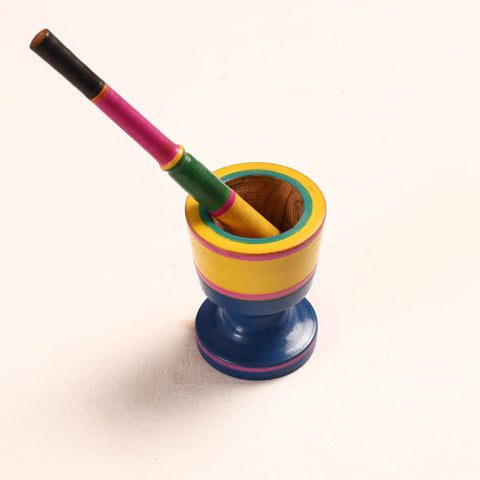  Wooden Mortar And Pestle
