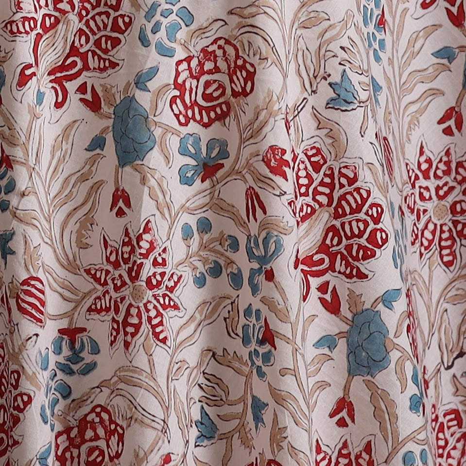 Sanganeri Hand Block Print Cotton Fabric 14