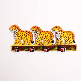 Tiger - Banaras Handpainted Wooden Home Decor Item 22