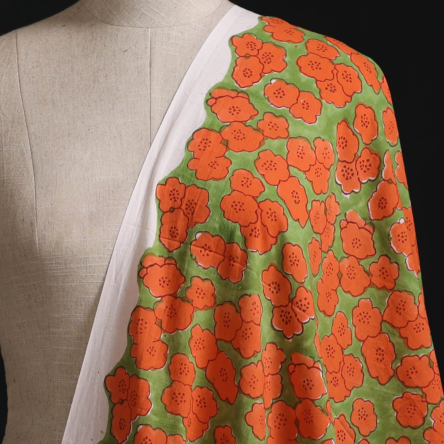 Sanganeri Hand Block Print Cotton Fabric 17