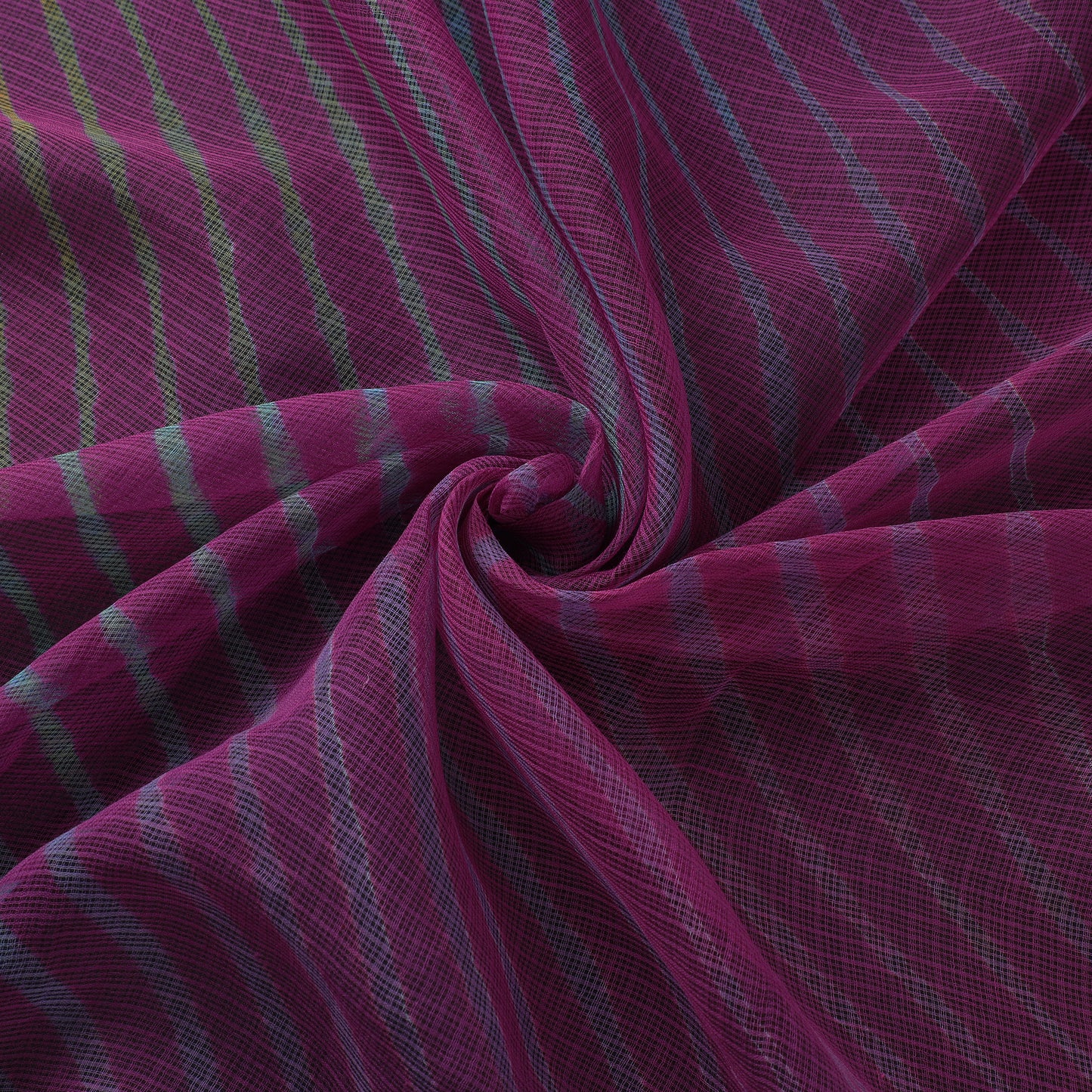 Pink - Leheriya Tie-Dye Kota Doria Cotton Fabric 08