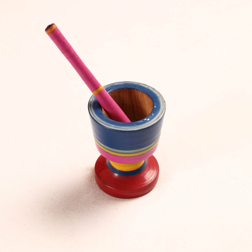  Wooden Mortar And Pestle
