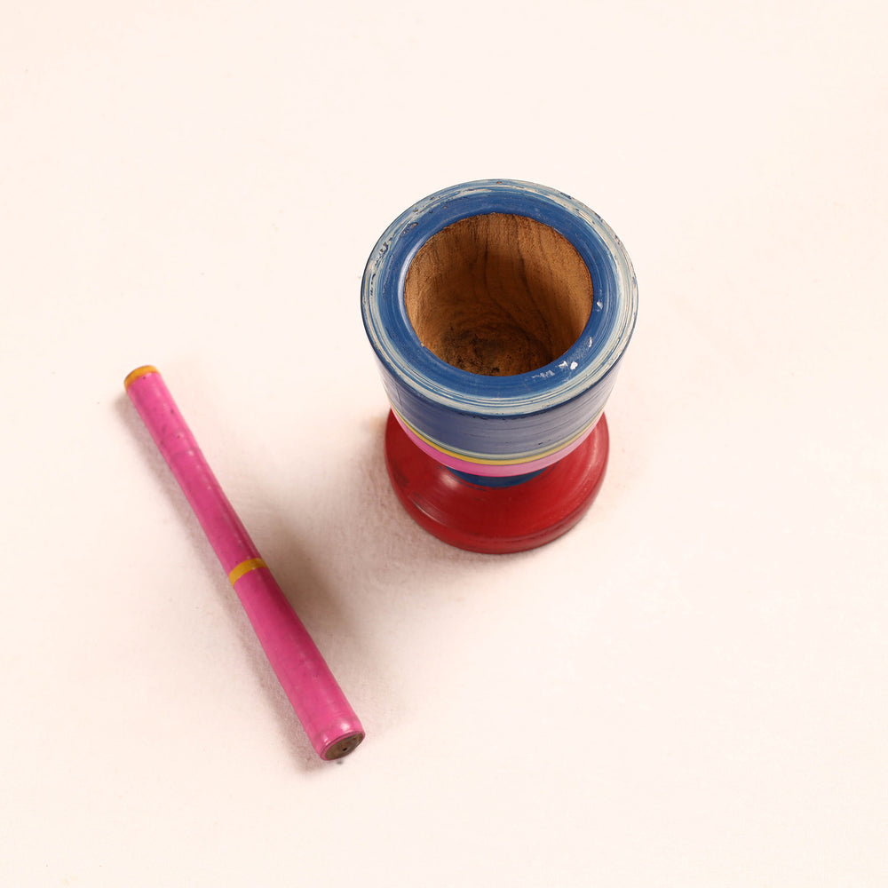  Wooden Mortar And Pestle
