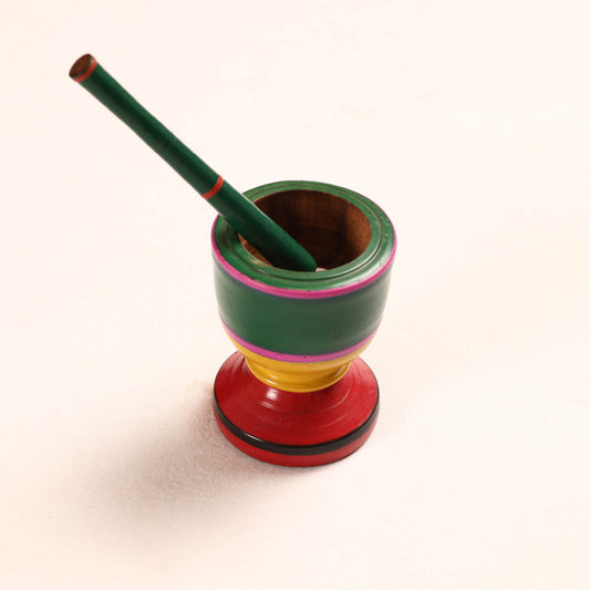  Wooden Mortar And Pestle
