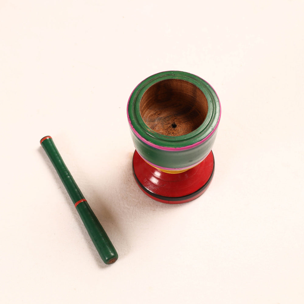  Wooden Mortar And Pestle
