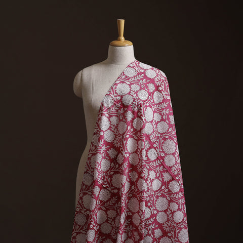 Pure Mul Cotton Sanganeri Hand Block Print Fabric 01