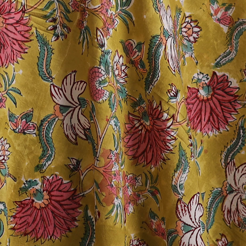 Sanganeri Hand Block Print Cotton Fabric 23