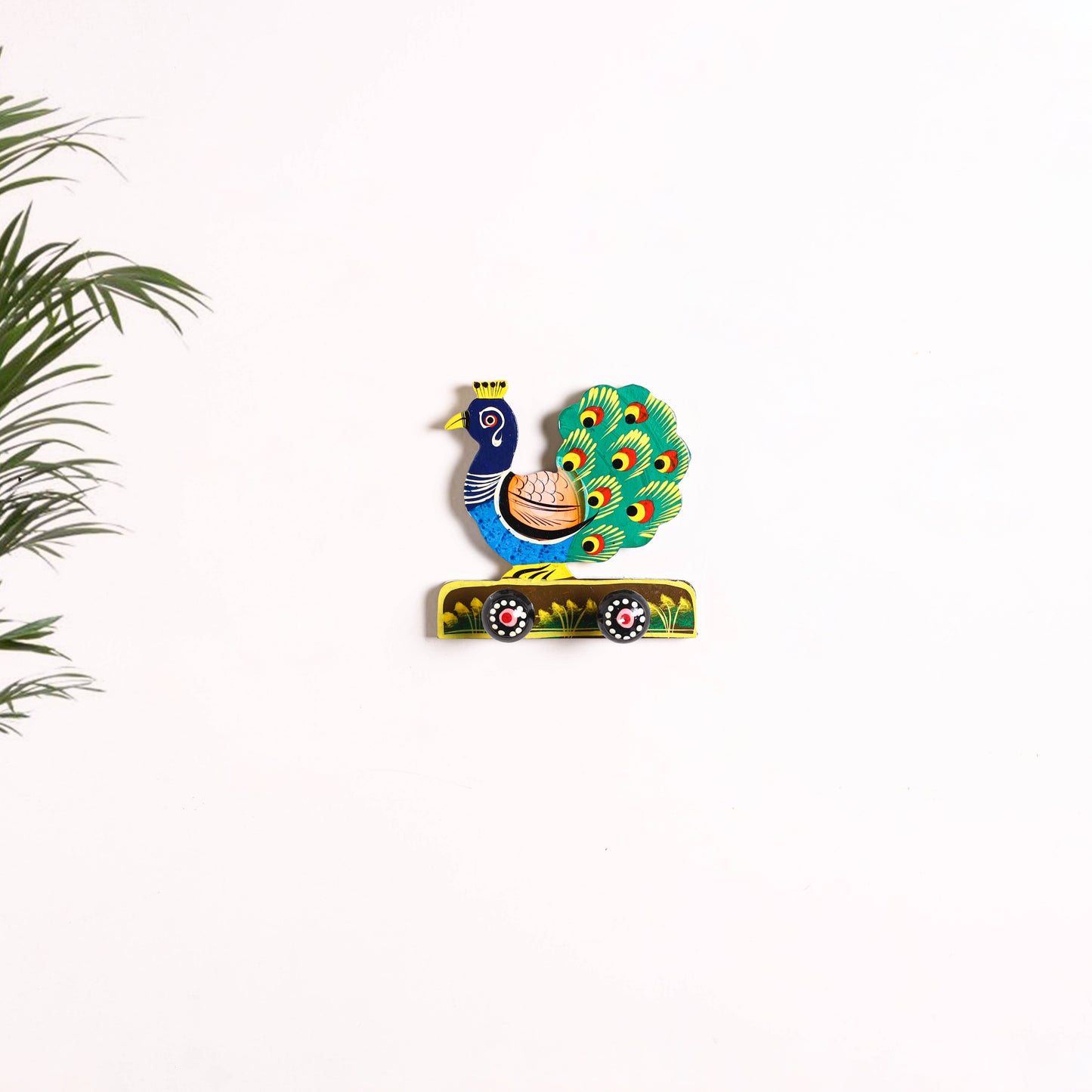 Peacock - Banaras Handpainted Wooden Home Decor Item 19