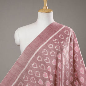 Pink - Maniabandha Ikat Weave Handloom Cotton Fabric