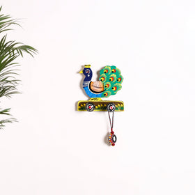 Peacock - Banaras Handpainted Wooden Home Decor Item 19