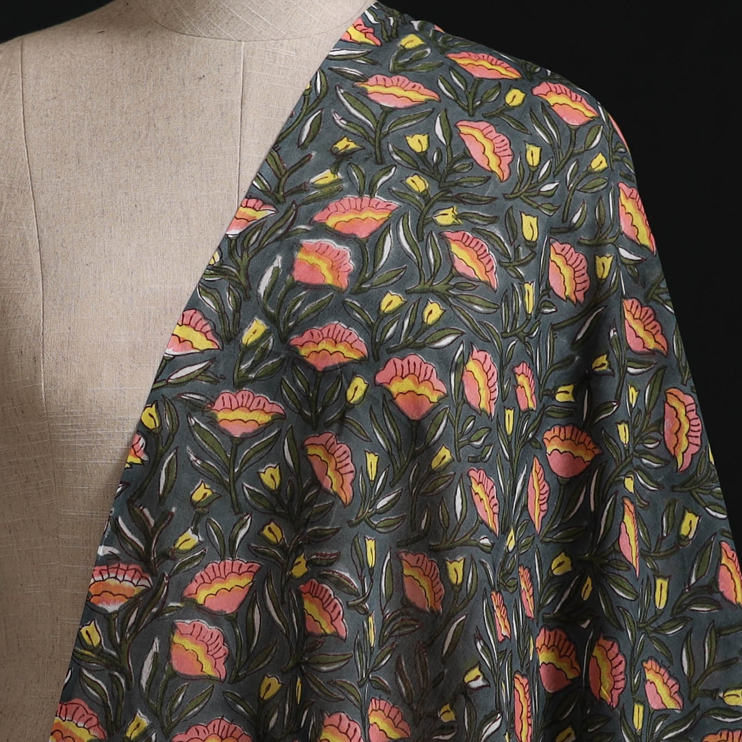 Sanganeri Hand Block Print Cotton Fabric 28