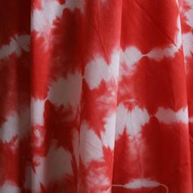 Red - Shibori Tie-Dye Pure Mul Cotton Fabric 10