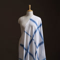 White - Shibori Tie-Dye Pure Mul Cotton Fabric 02