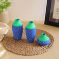 Abstract Pastel Handpainted Terracotta Flower Pots (Set of 3) 27