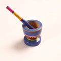  Handmade Lacquered Wooden Mortar & Pestle Set - Big 