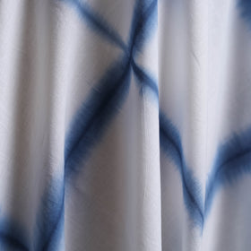 White - Shibori Tie-Dye Pure Mul Cotton Fabric 02