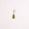 Banaras Handpainted Wooden Doll Keychain 09