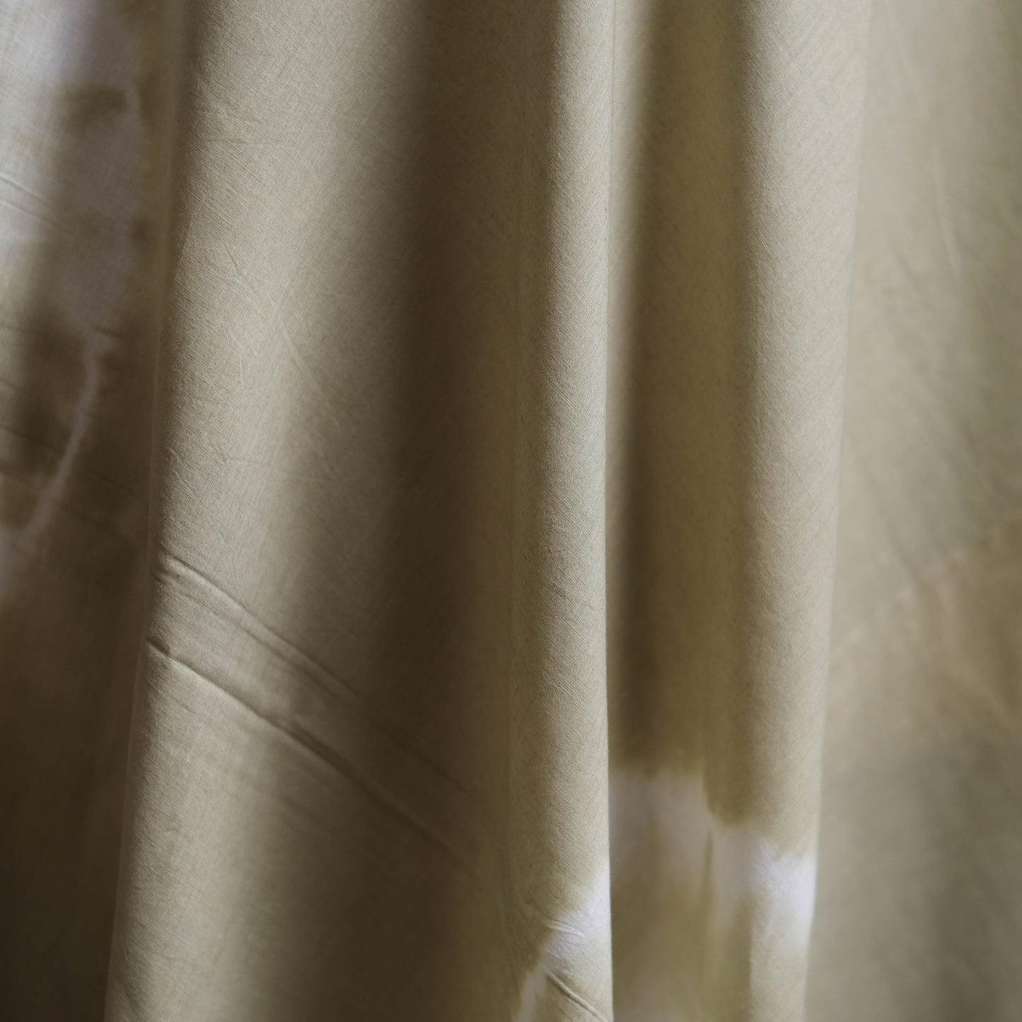 Beige - Shibori Tie-Dye Pure Mul Cotton Fabric 03