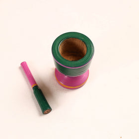  Handmade Lacquered Wooden Mortar & Pestle Set - Big 