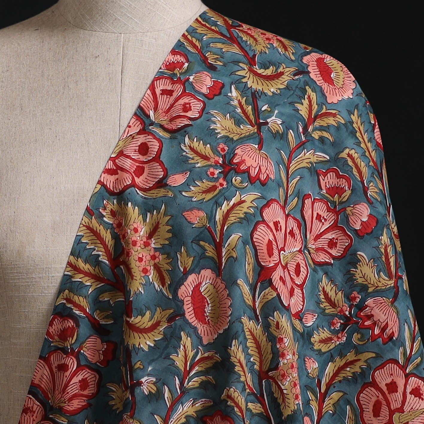Sanganeri Hand Block Print Cotton Fabric 33