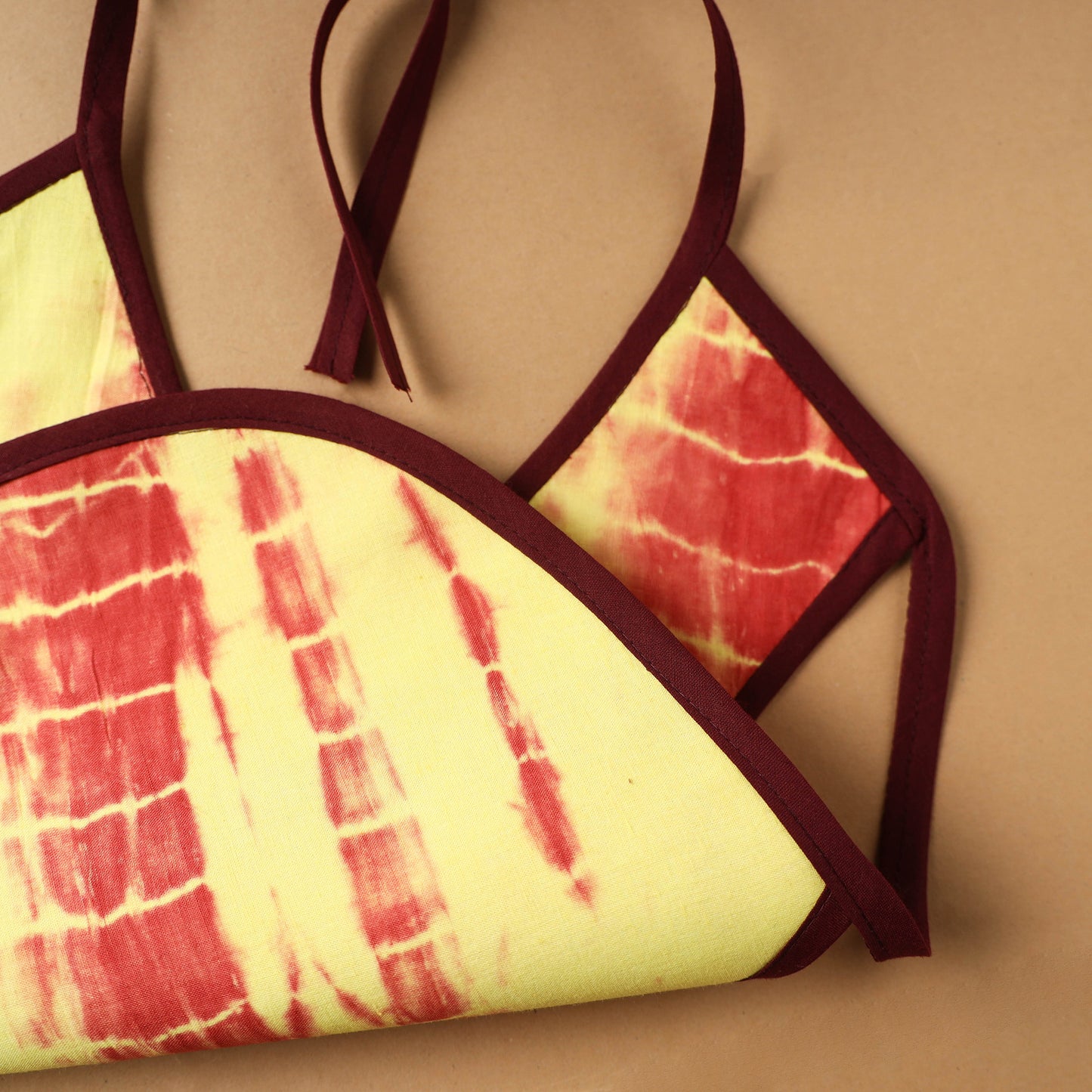 Buy Yellow Handmade Cotton Baby Bib