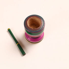  Handmade Lacquered Wooden Mortar & Pestle Set - Big 