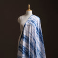 Blue - Shibori Tie-Dye Pure Mul Cotton Fabric 07