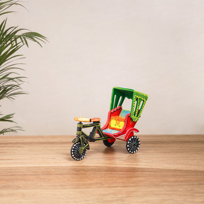 Rickshaw - Banaras Handpainted Wooden Toy for Kids & Home Decor 27